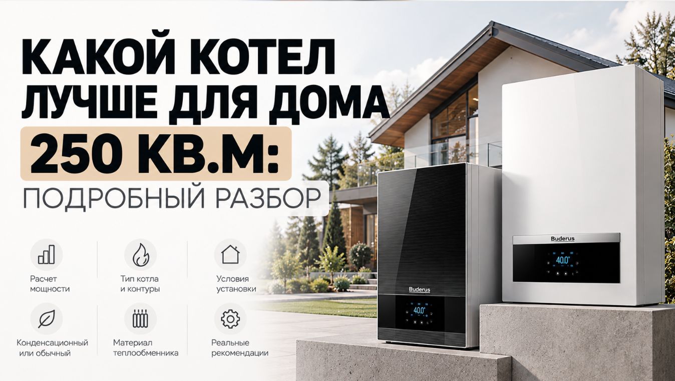 Какой котел лучше для дома 250 кв.м: подробный разбор